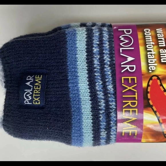 NEW Polar Extreme Insulated Thermal Socks Women SHOE SIZE 5-10 BLUE PINK KNIT - Picture 6 of 9